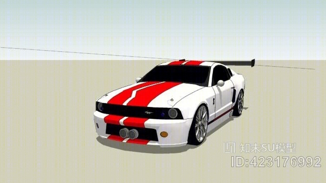 2008年福特野马GT500埃莉诺修饰SU模型下载【ID:423176992】