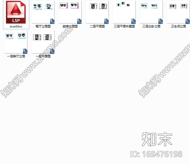 某三层别墅（1）|CAD施工图|cad施工图下载【ID:169476198】