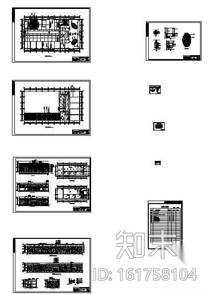 江淮某汽车服务店装修图cad施工图下载【ID:161758104】