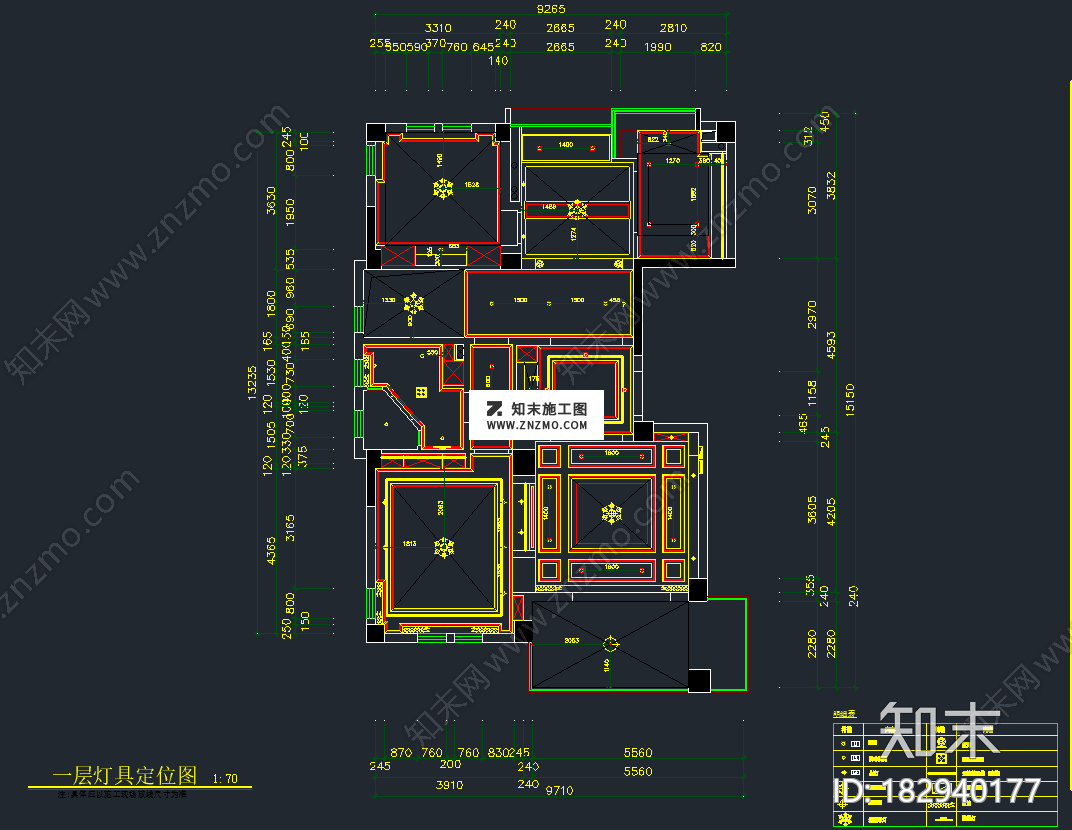 美式乡村复式施工图全套cad下载、美式乡村复式施工图全套dwg文件下载施工图下载【ID:182940177】