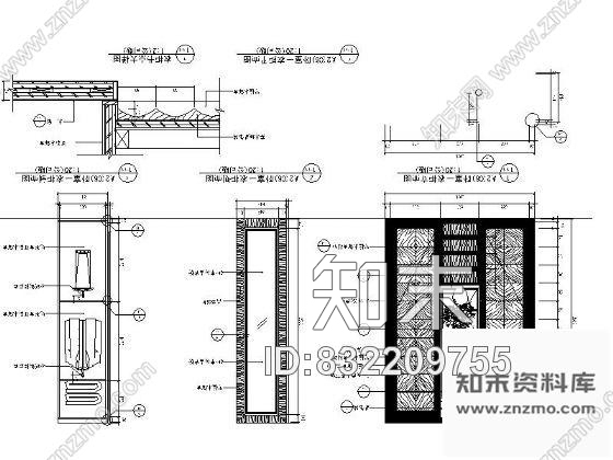 图块/节点卧室衣柜详图施工图下载【ID:832209755】