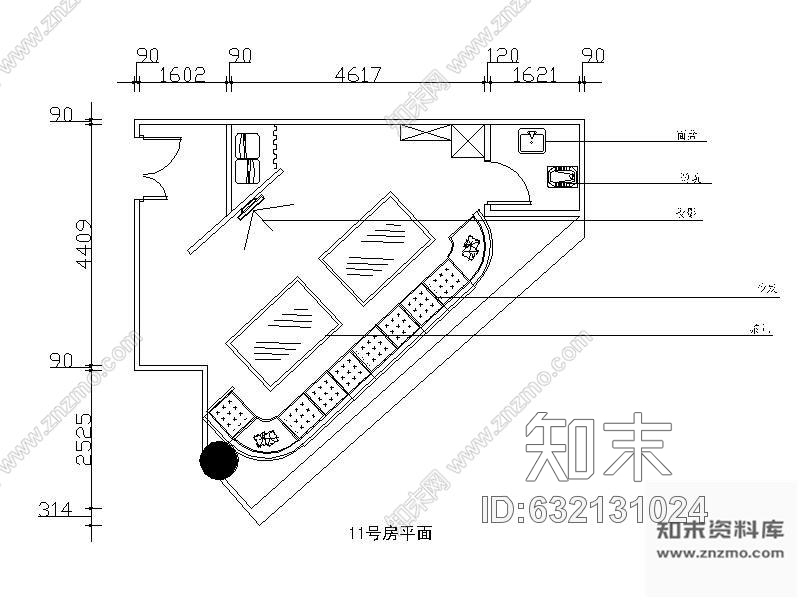 施工图某夜总会包间装修图含效果cad施工图下载【ID:632131024】