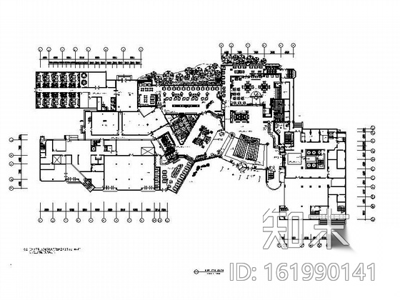 [杭州]某大酒店装修施工图cad施工图下载【ID:161990141】