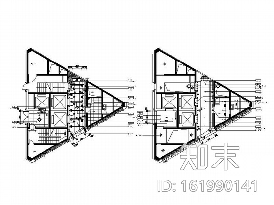 [杭州]某大酒店装修施工图cad施工图下载【ID:161990141】