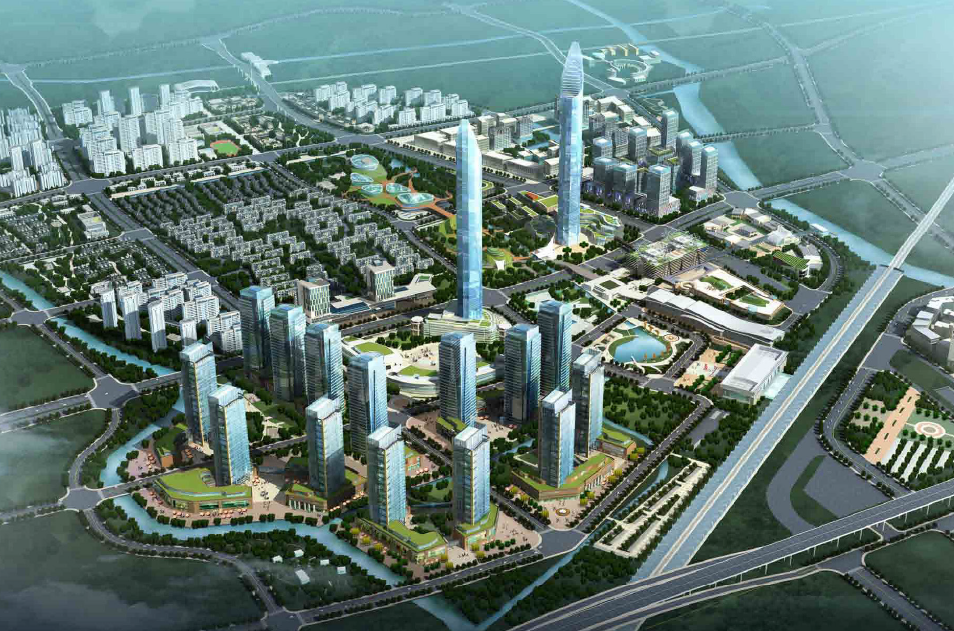[上海]新城高铁片区概念性城市设计方案文本cad施工图下载【ID:165419118】
