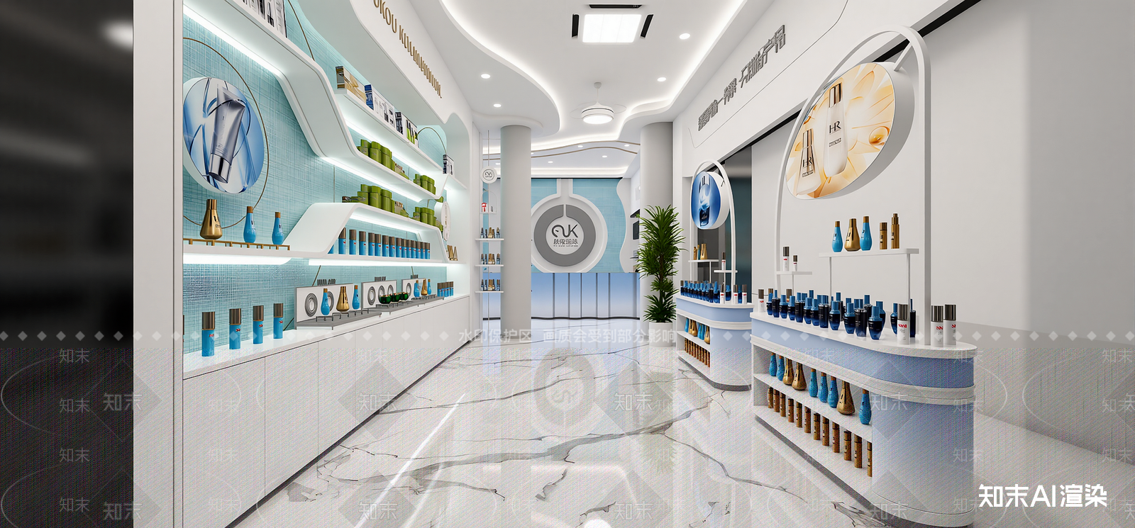 现代美妆店SU模型下载【ID:1216014545】