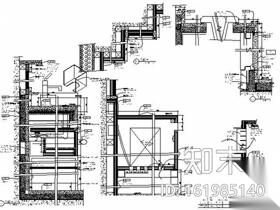 [成都]高档商务酒店标准客房施工图cad施工图下载【ID:161985140】