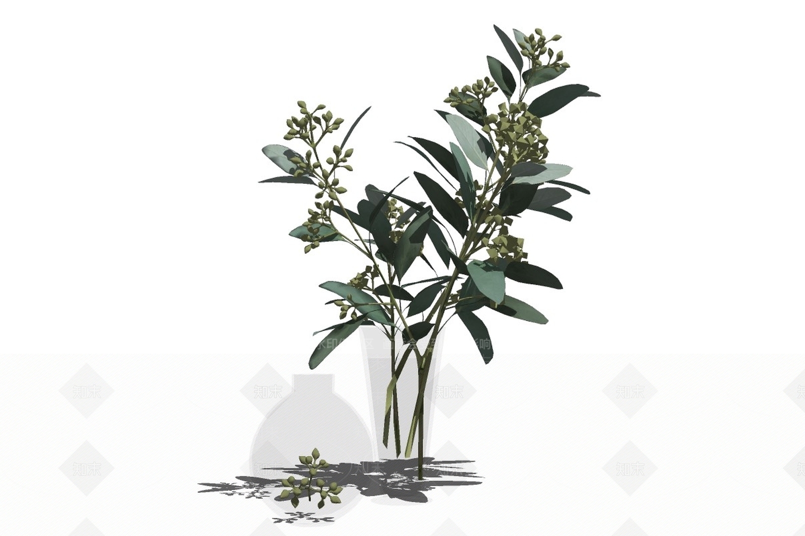 现代花瓶SU模型下载【ID:192086123】