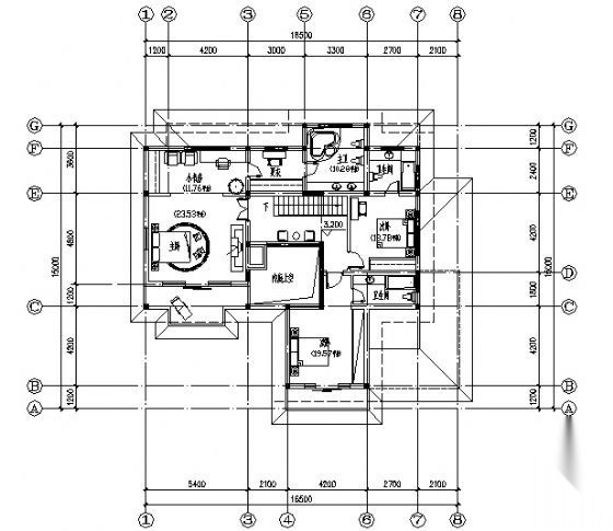 某别墅建筑方案图C5户型cad施工图下载【ID:149923197】