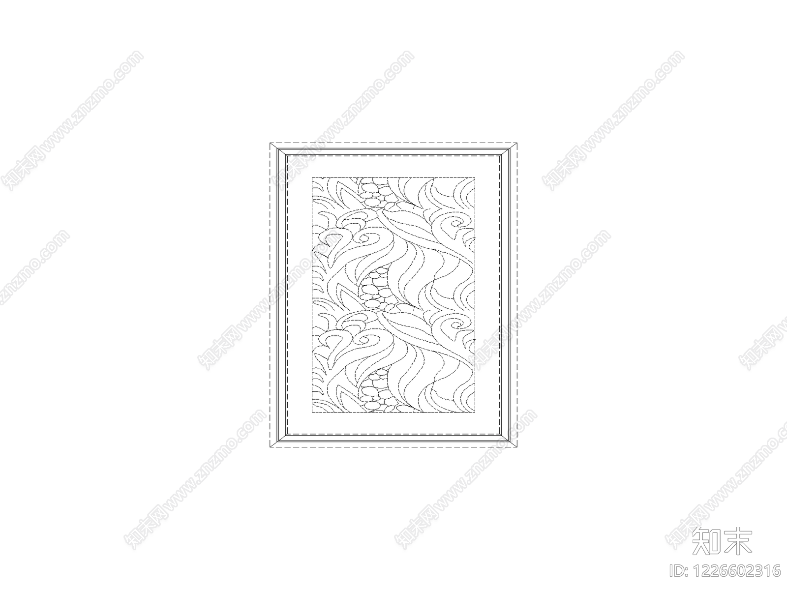 中式,现代填充图案CAD图纸