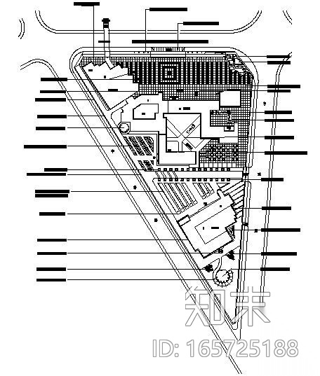 河南私立小学环境景观施工图cad施工图下载【ID:165725188】