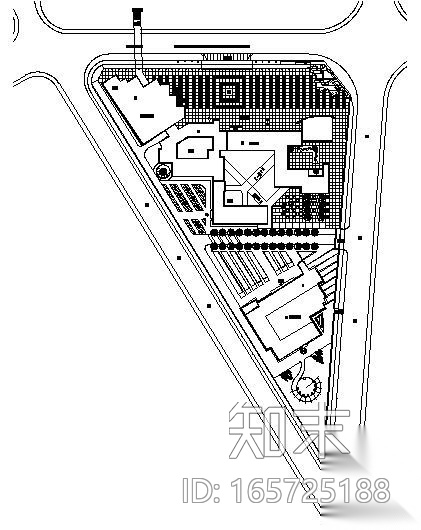 河南私立小学环境景观施工图cad施工图下载【ID:165725188】