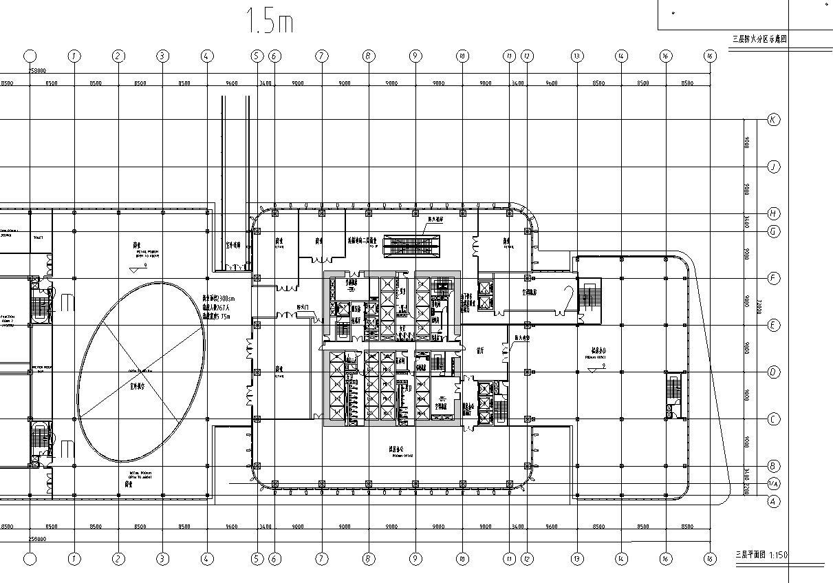 [上海]现代风格商业超高层建筑办公建筑施工图设计（C...施工图下载【ID:149932133】