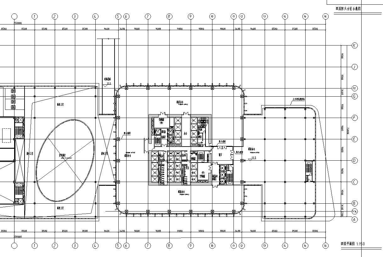 [上海]现代风格商业超高层建筑办公建筑施工图设计（C...施工图下载【ID:149932133】