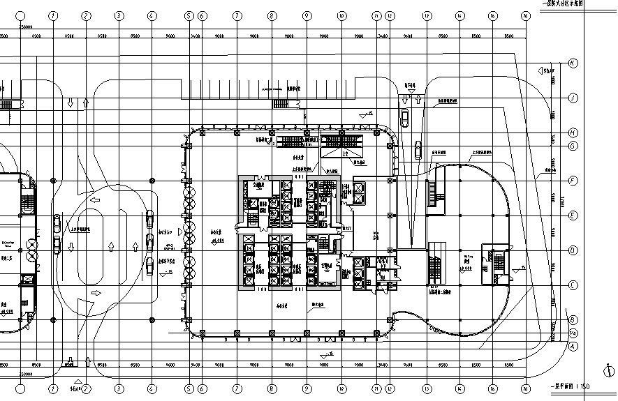 [上海]现代风格商业超高层建筑办公建筑施工图设计（C...施工图下载【ID:149932133】