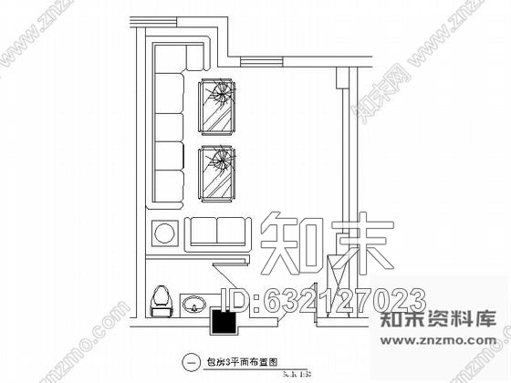 施工图某欧式娱乐会所包房3装修图cad施工图下载【ID:632127023】