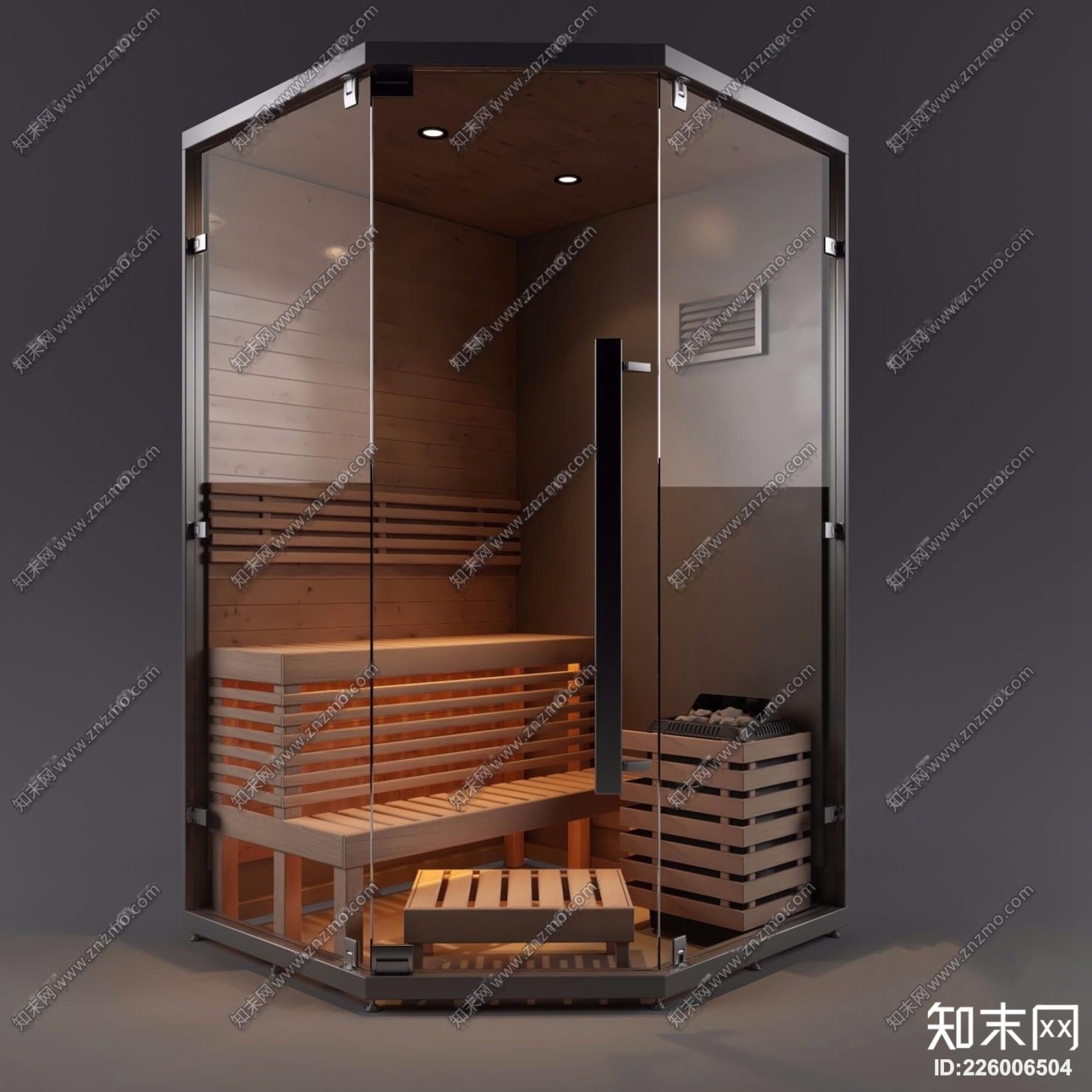现代干蒸房3D模型下载【ID:226006504】