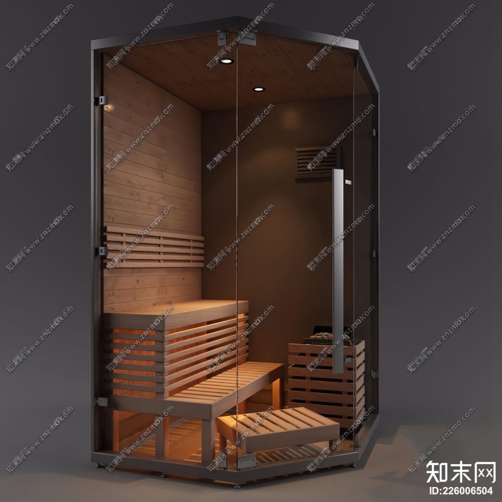 现代干蒸房3D模型下载【ID:226006504】