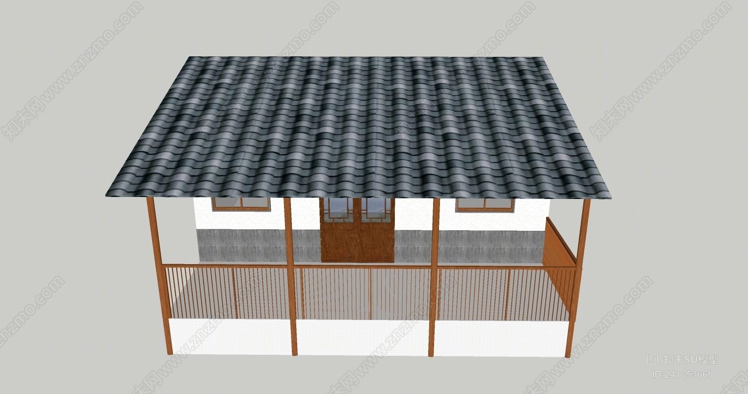 农村特色建筑SU模型下载【ID:241853660】