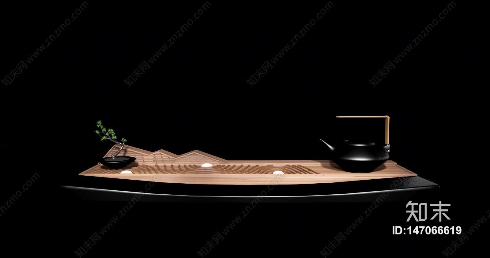 中式陈设3D模型下载【ID:147066619】