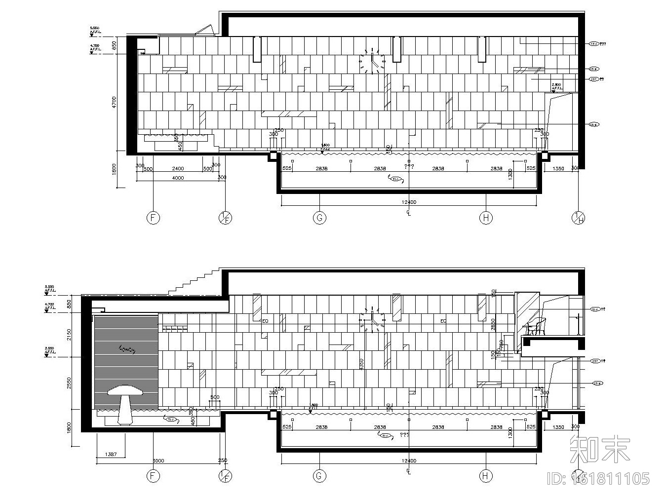 [天津]某大型现代豪奢会所内部装修全套施工图cad施工图下载【ID:161811105】