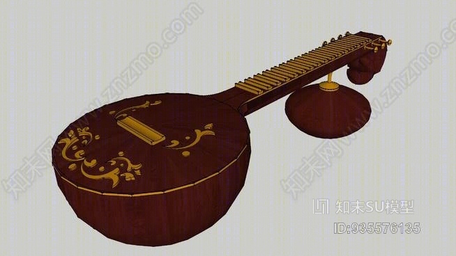 印度音乐乐器SU模型下载【ID:935576135】