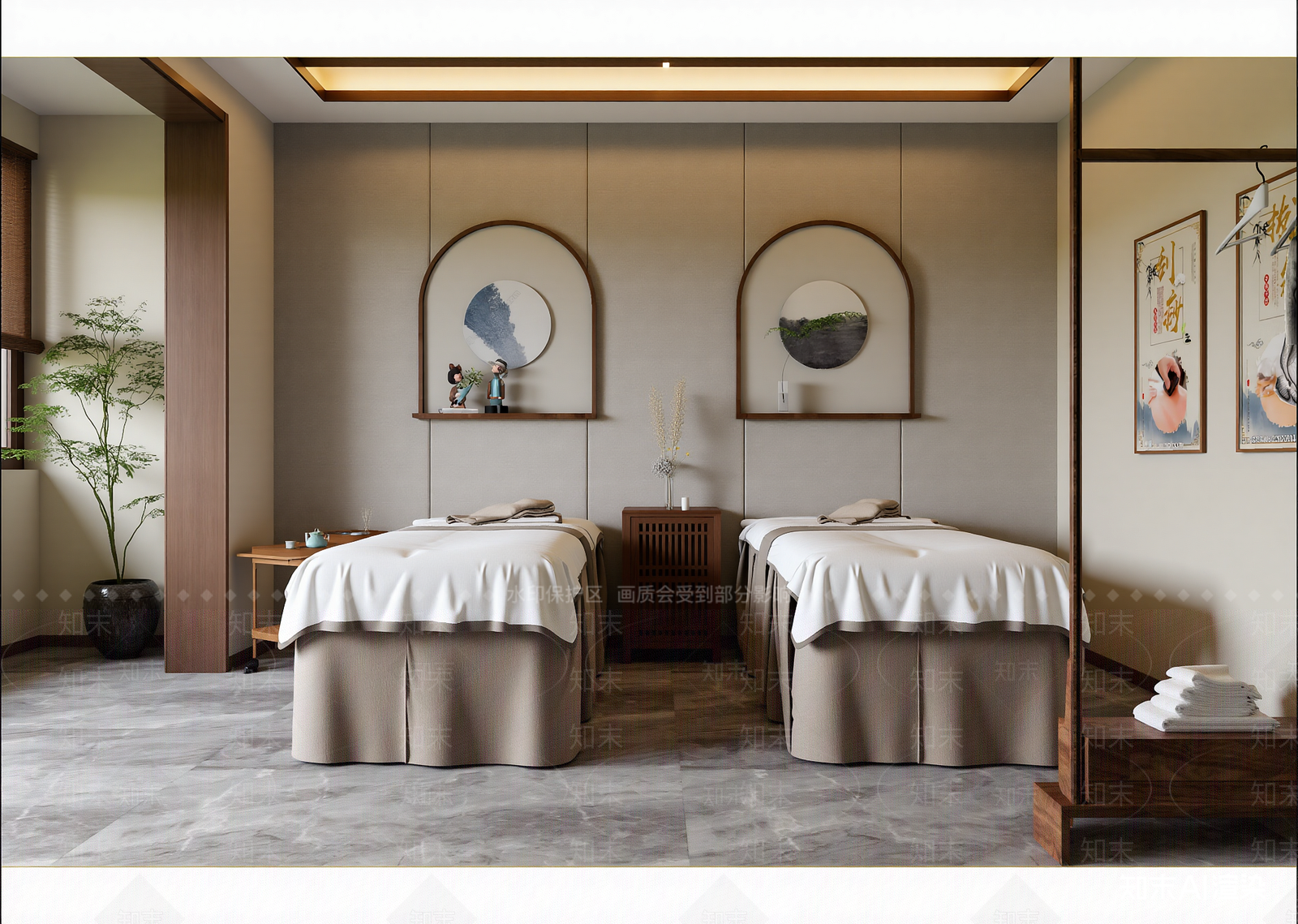 新中式美容院3D模型下载【ID:1214702909】