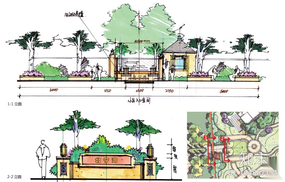 [天津]新古典主义风格居住小区景观设计方案cad施工图下载【ID:164857151】