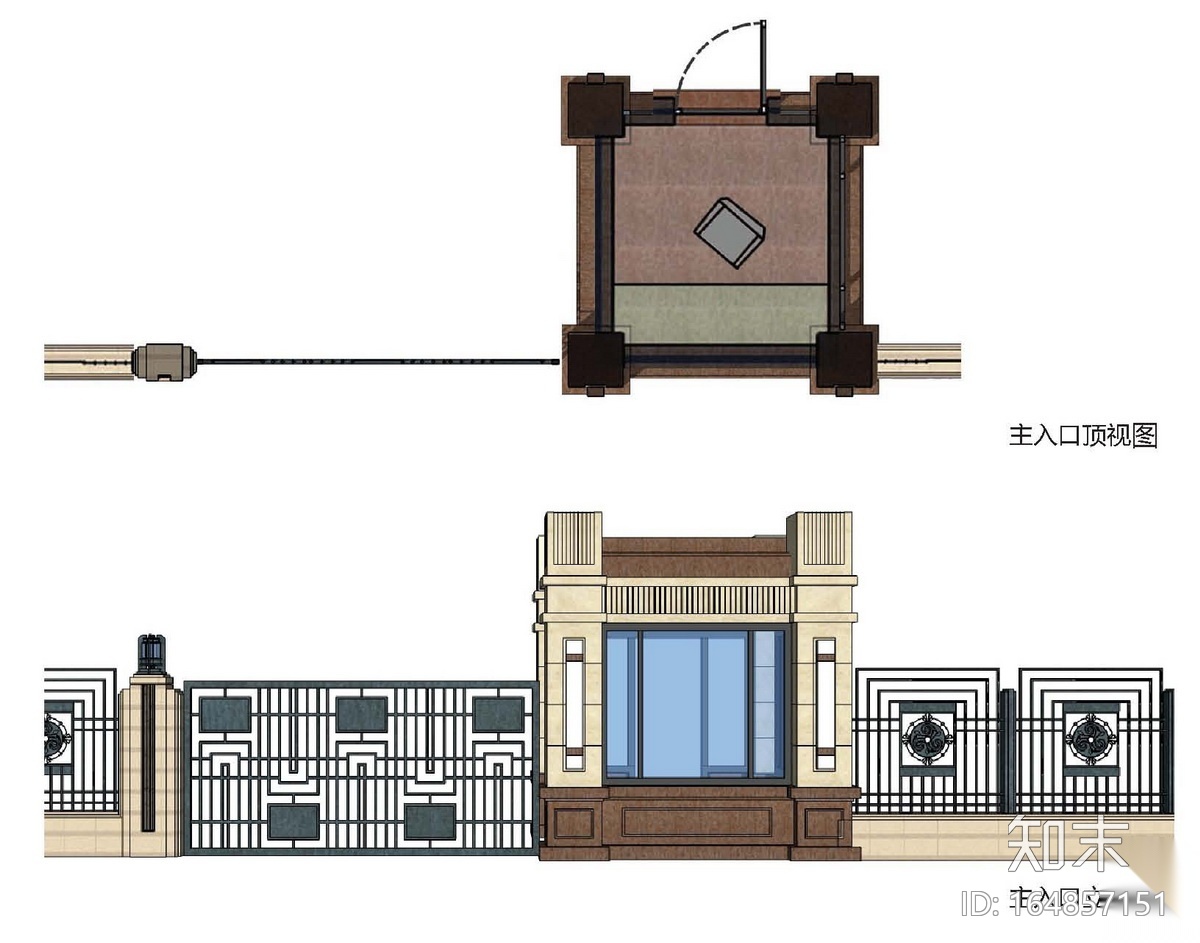 [天津]新古典主义风格居住小区景观设计方案cad施工图下载【ID:164857151】