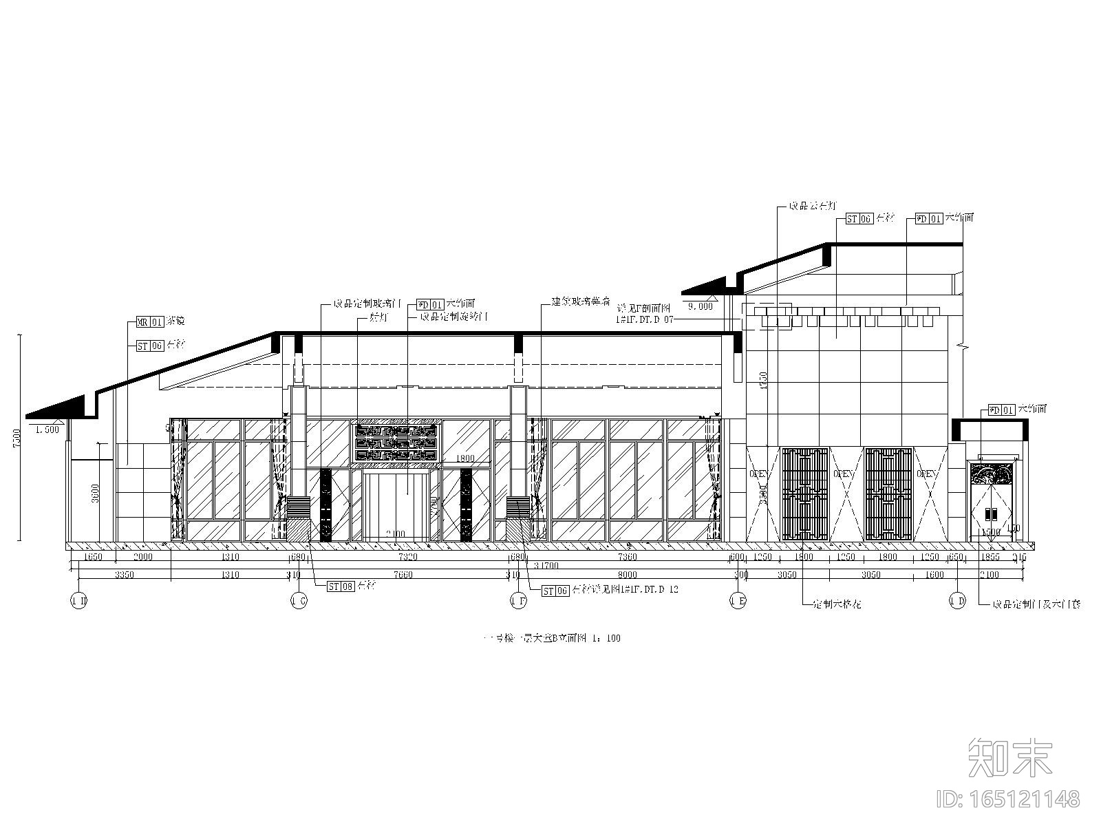 青岛德馨温泉酒店全套施工图(附效果图)cad施工图下载【ID:165121148】
