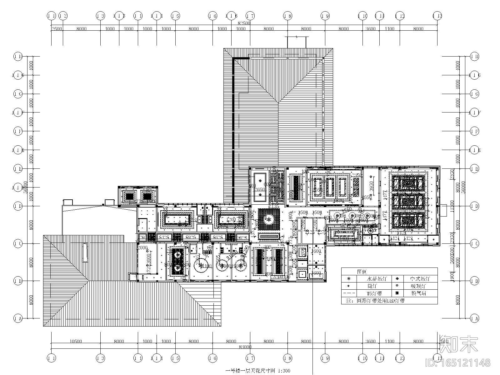 青岛德馨温泉酒店全套施工图(附效果图)cad施工图下载【ID:165121148】