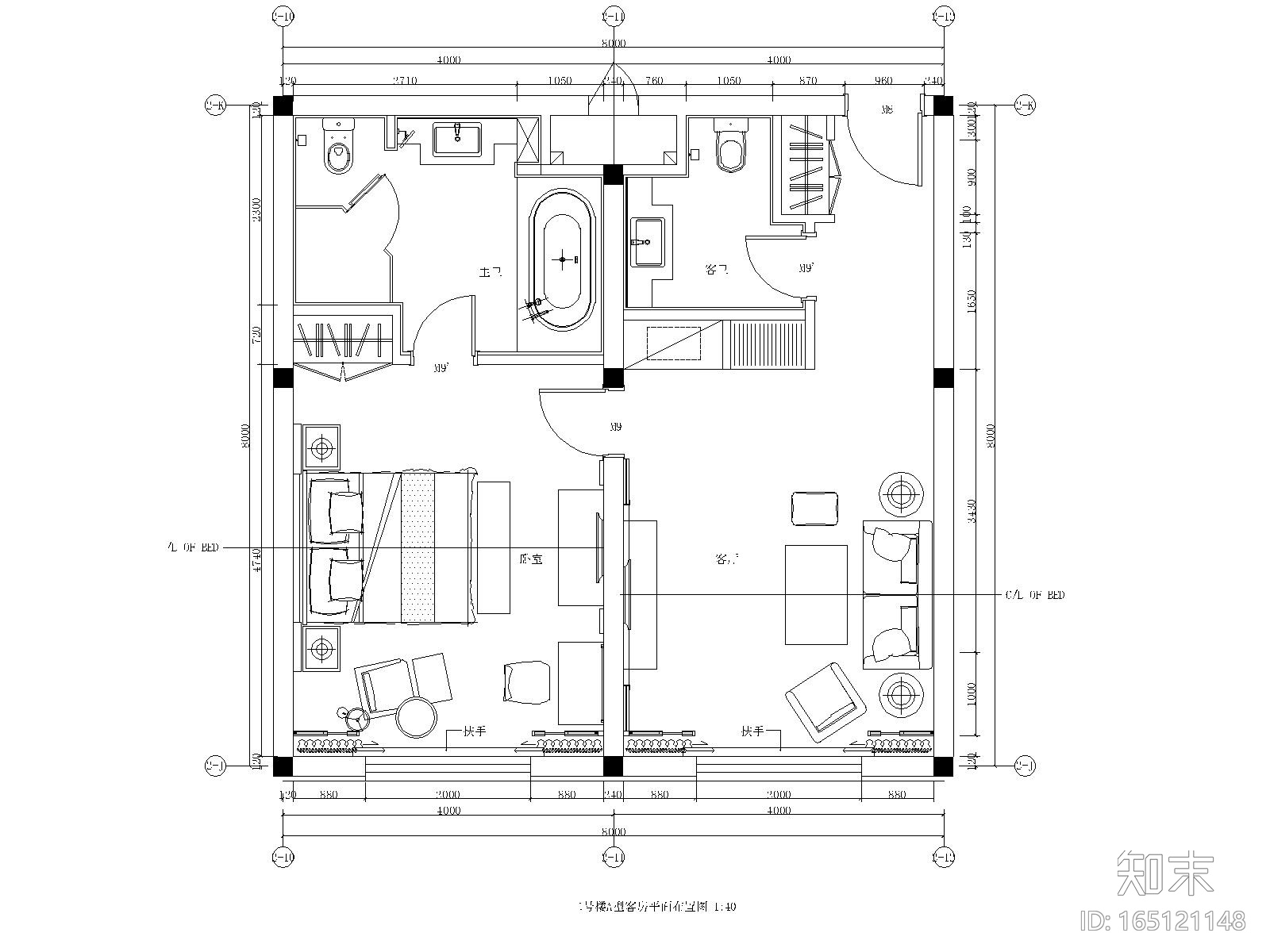 青岛德馨温泉酒店全套施工图(附效果图)cad施工图下载【ID:165121148】