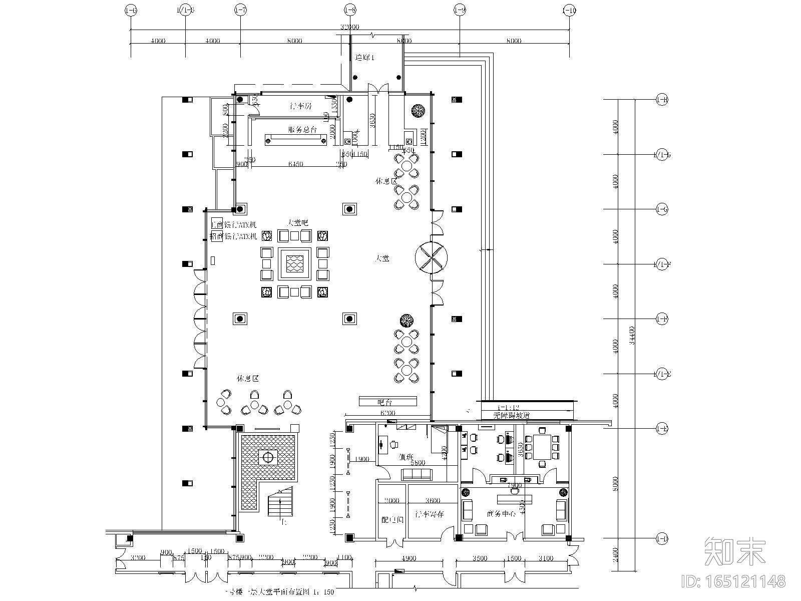 青岛德馨温泉酒店全套施工图(附效果图)cad施工图下载【ID:165121148】