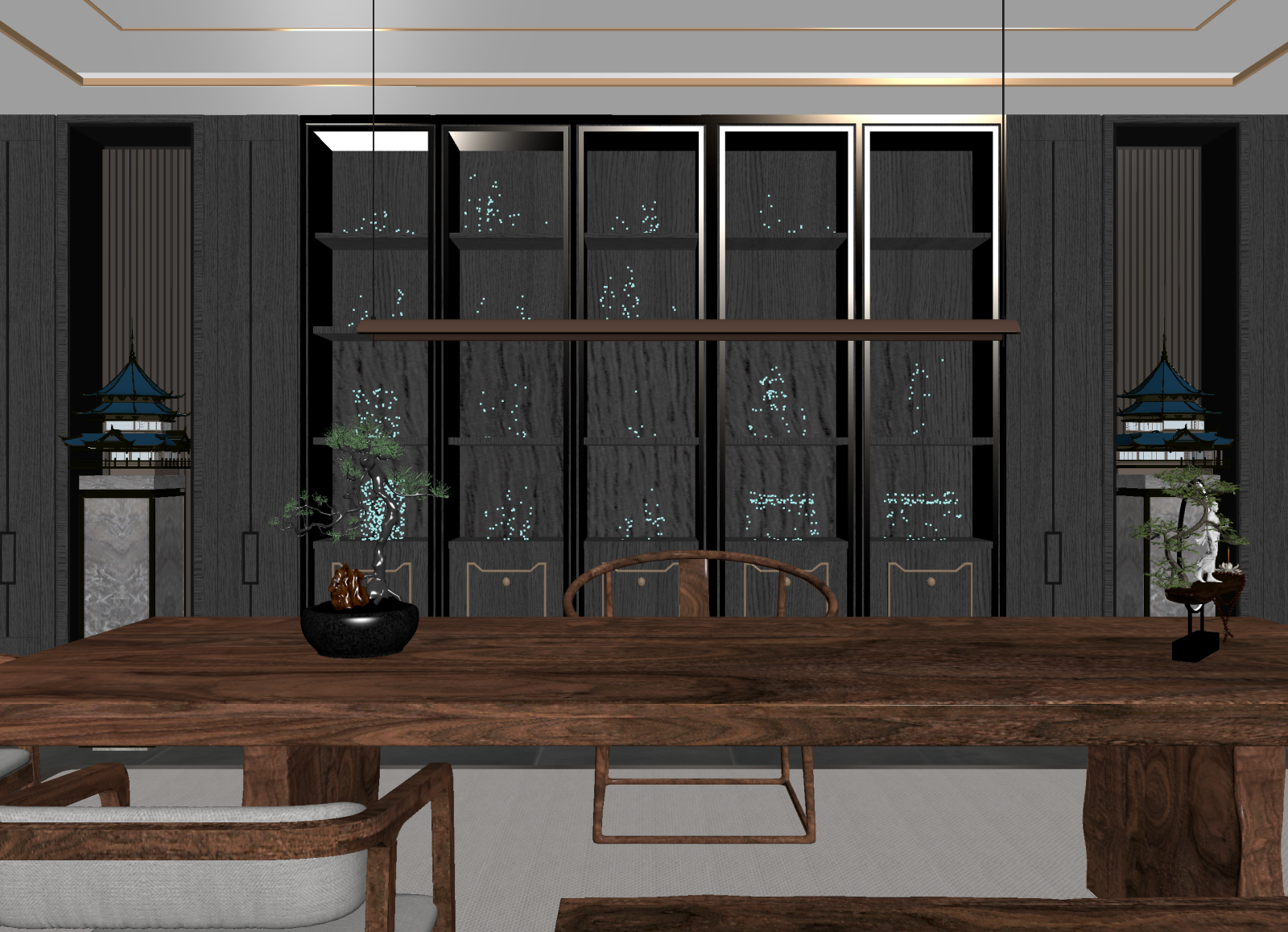 现代会议室3D模型下载【ID:1214335771】