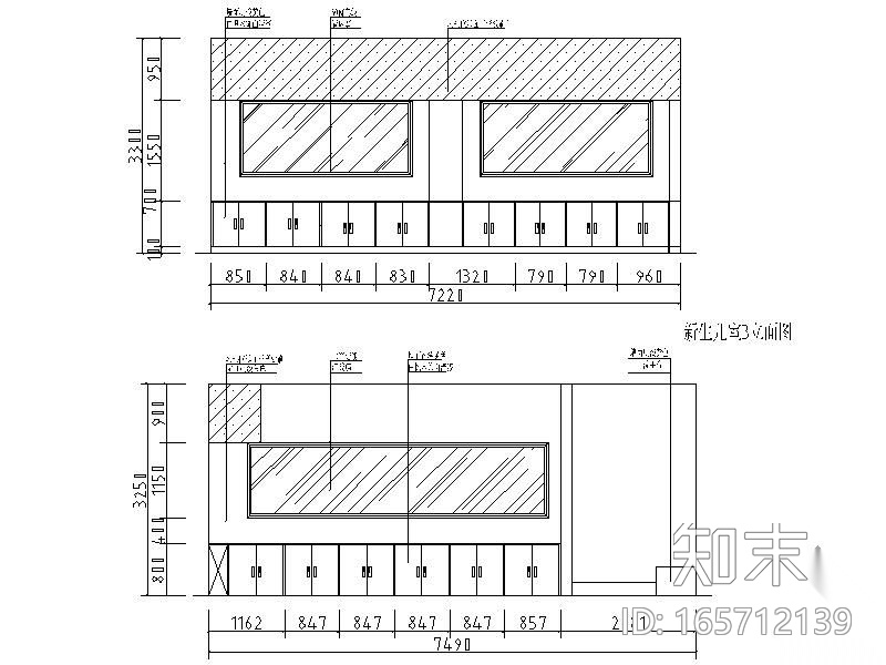 [湖南]某妇幼保健医院部分装修图cad施工图下载【ID:165712139】