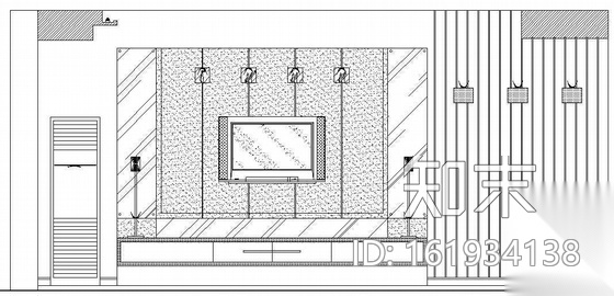 某特大户型三居室装饰施工图cad施工图下载【ID:161934138】