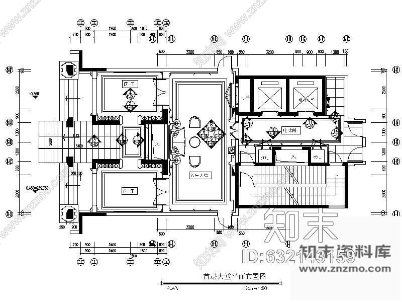 施工图重庆标准层公共区域室内装修竣工图cad施工图下载【ID:632143159】