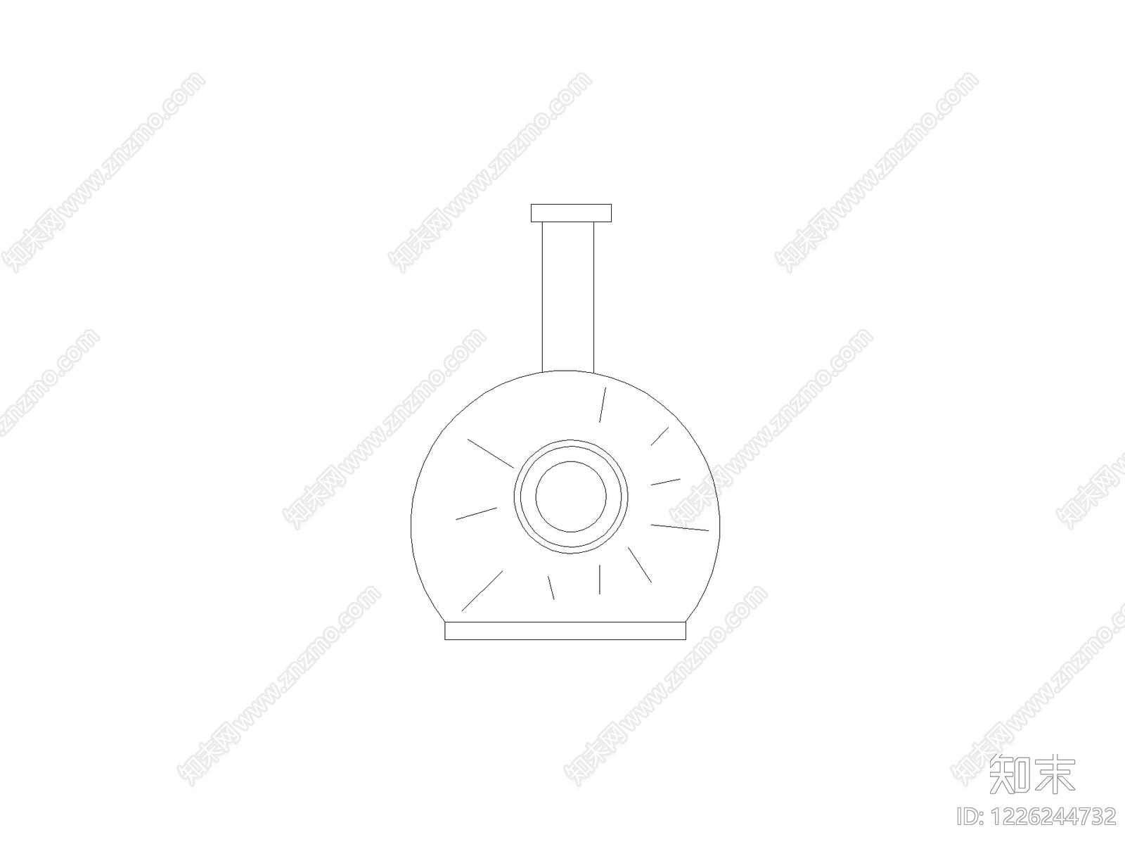 灯具图块cad施工图下载【ID:1226244732】