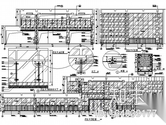 [浙江]中医院现代风格医疗综合楼室内装修施工图（图纸详...施工图下载【ID:164839177】