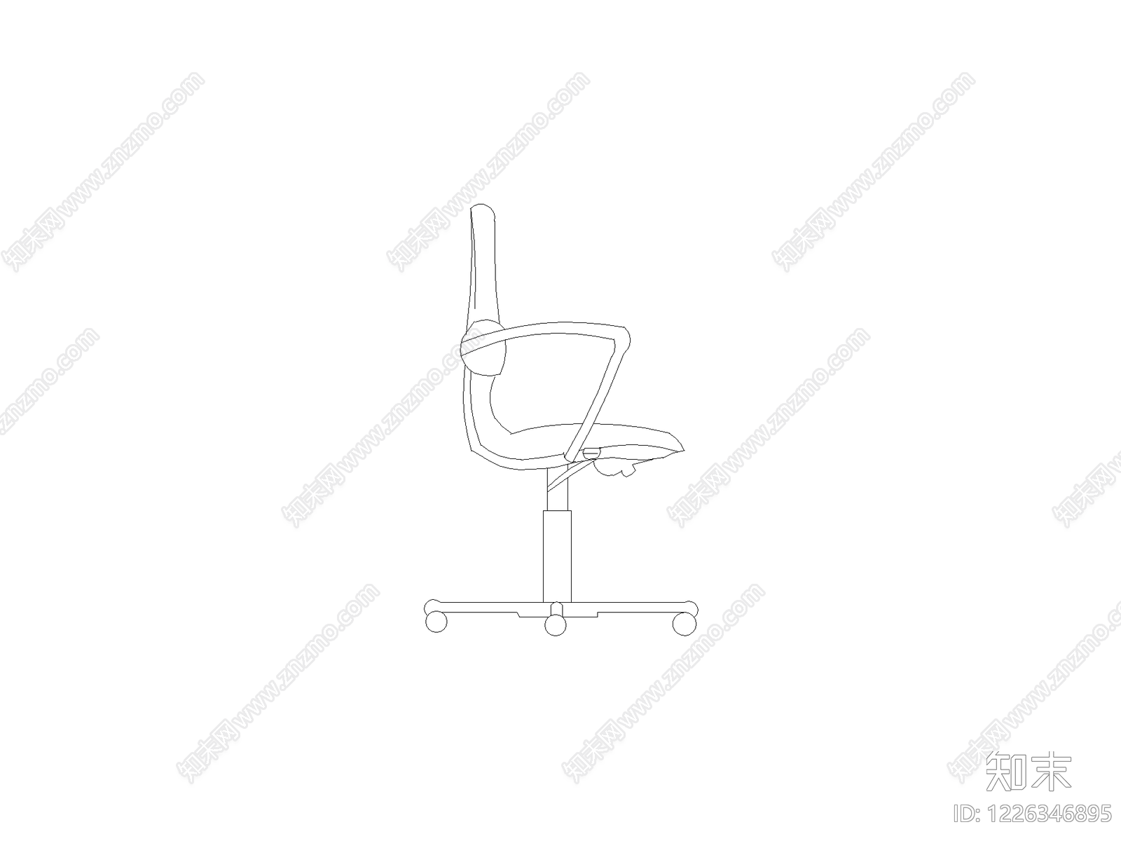 现代椅子CAD图纸