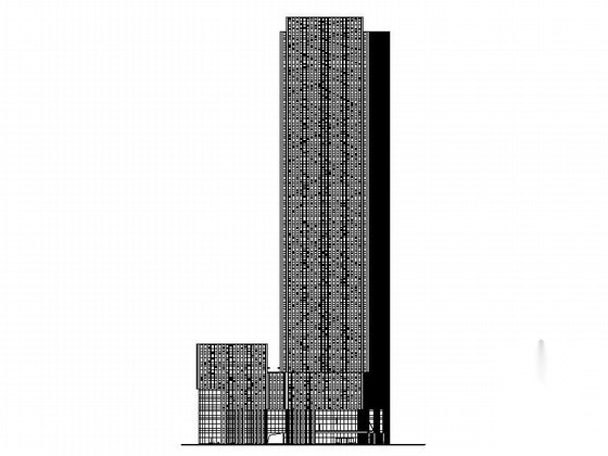 [天津]某三十七层办公综合体建筑施工图（169.1米）施工图下载【ID:167932103】