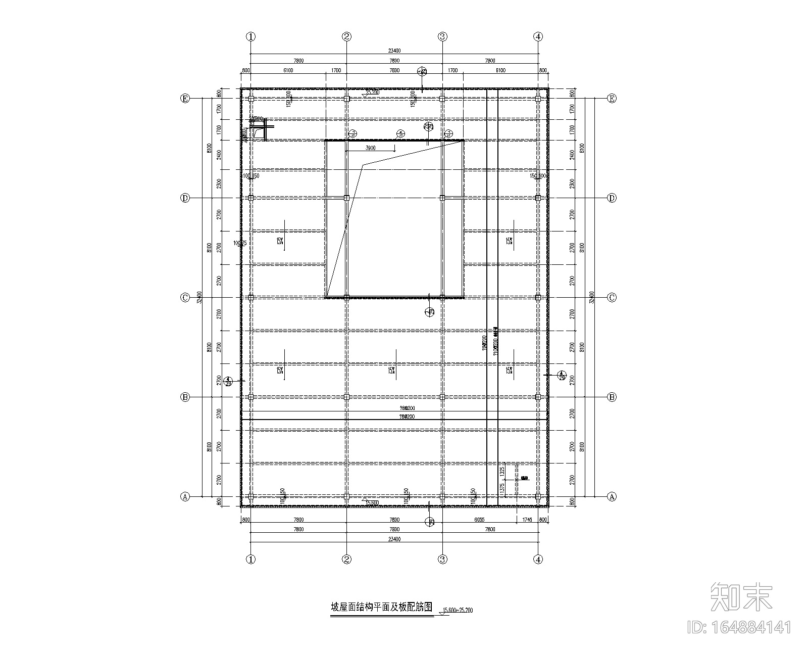 4层钢框架菜市场结构施工图(压型钢板）cad施工图下载【ID:164884141】