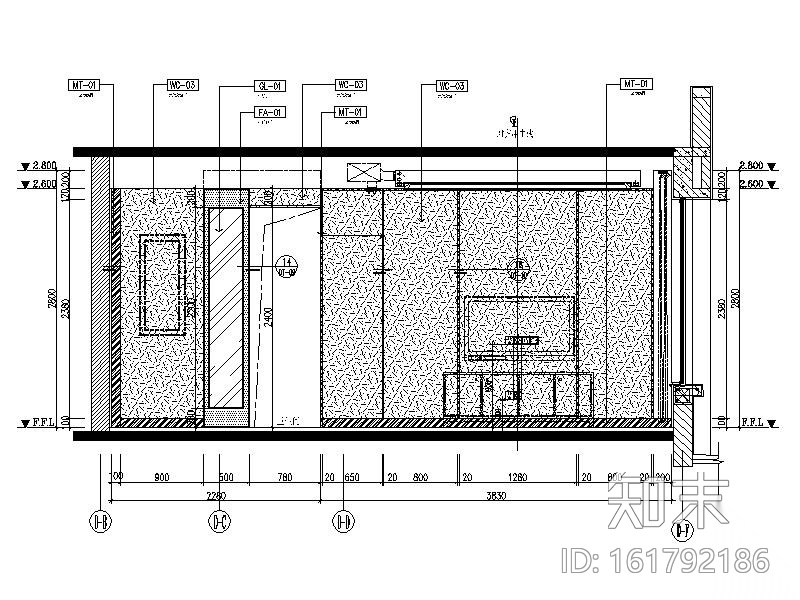 [重庆]色彩明亮温馨简约住宅室内设计施工图（含效果图）cad施工图下载【ID:161792186】