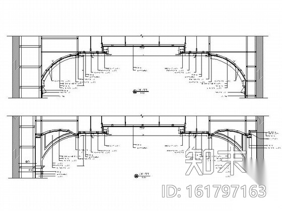 时尚酒吧包间装修图cad施工图下载【ID:161797163】