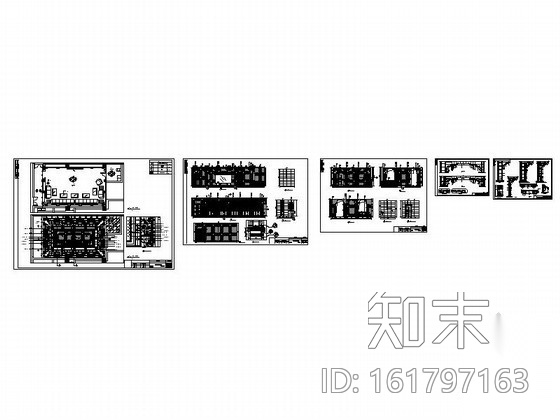 时尚酒吧包间装修图cad施工图下载【ID:161797163】