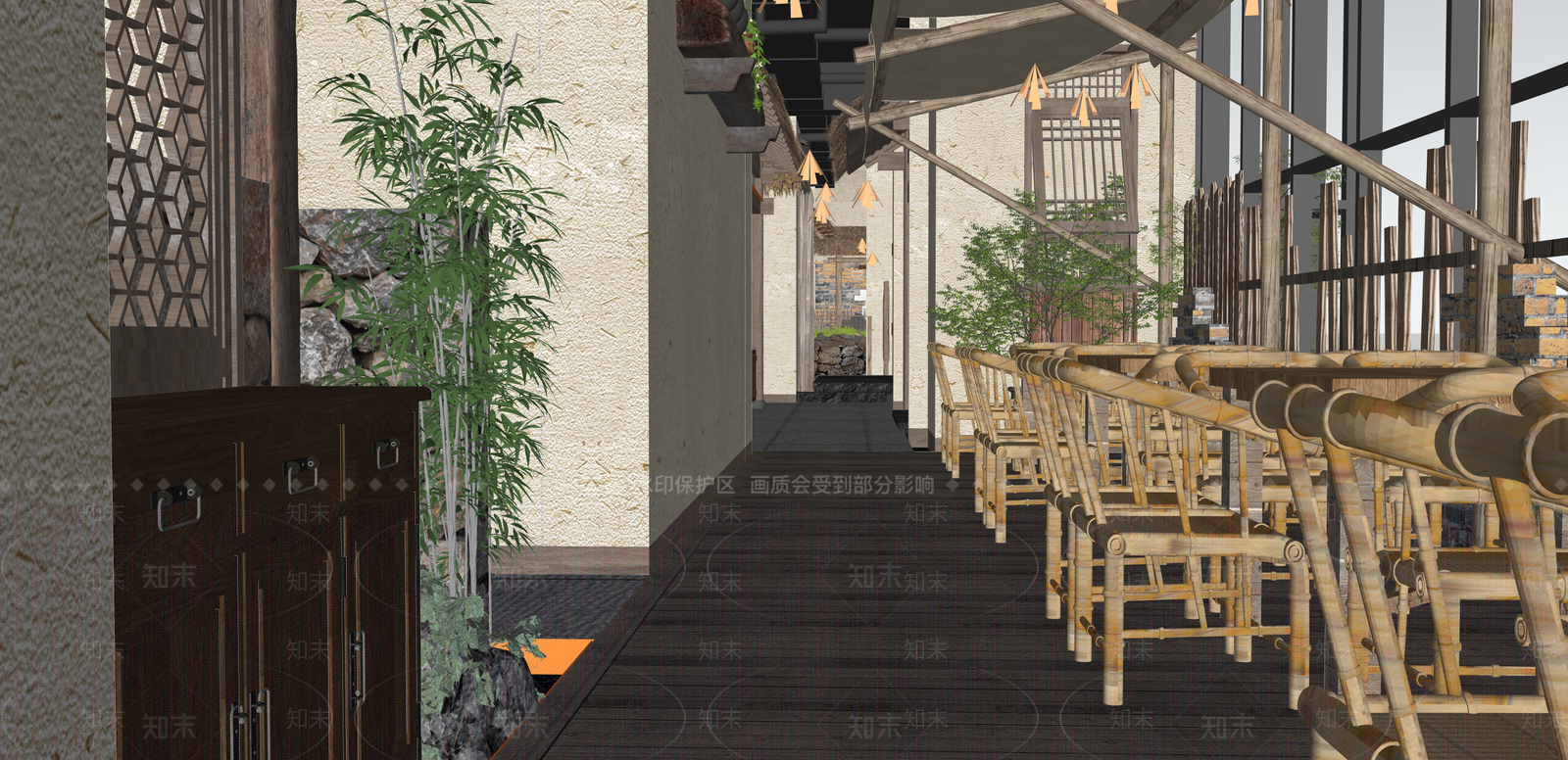 中式茶馆SU模型下载【ID:1215199274】