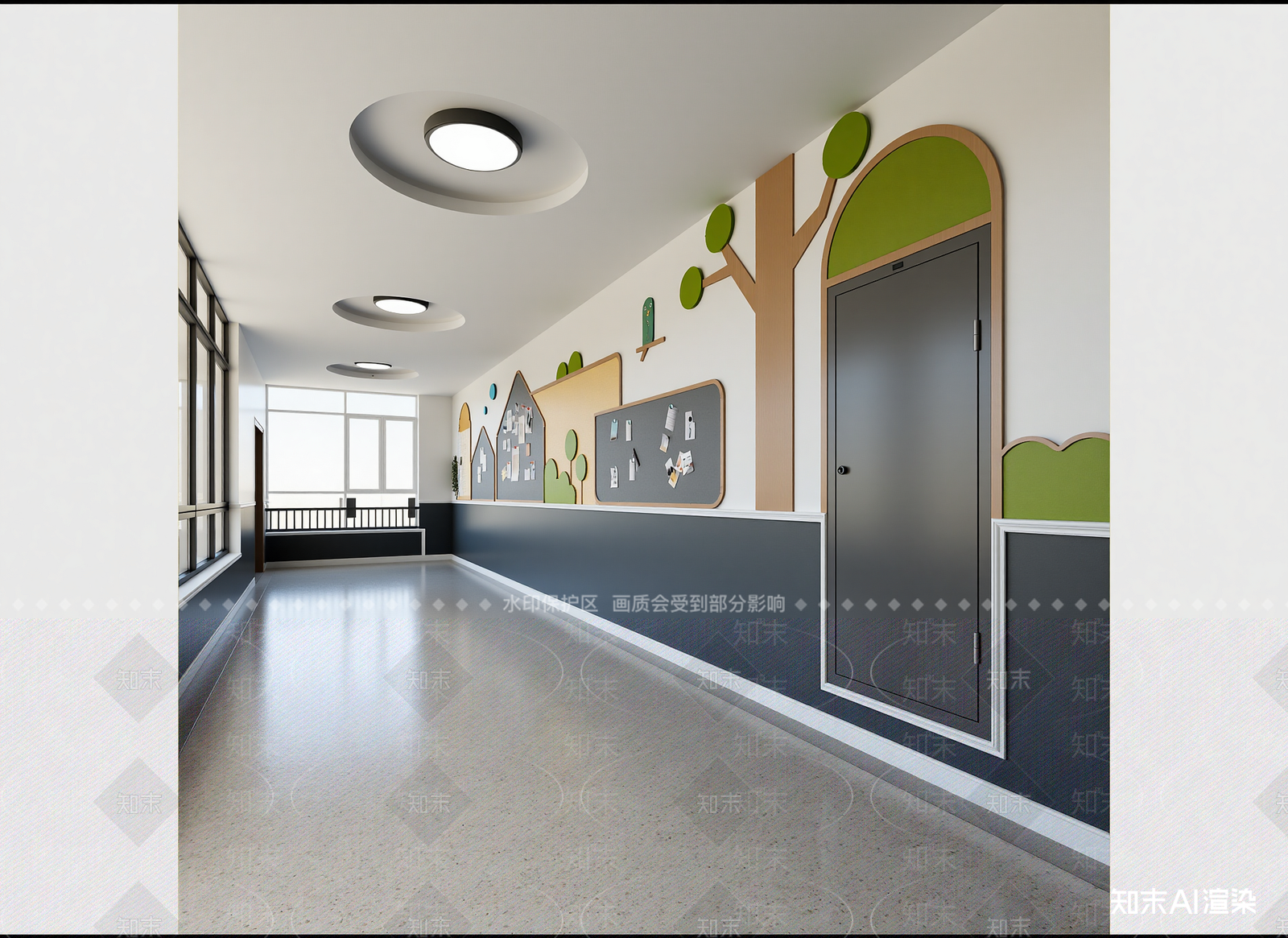 现代走廊3D模型下载【ID:1214943718】