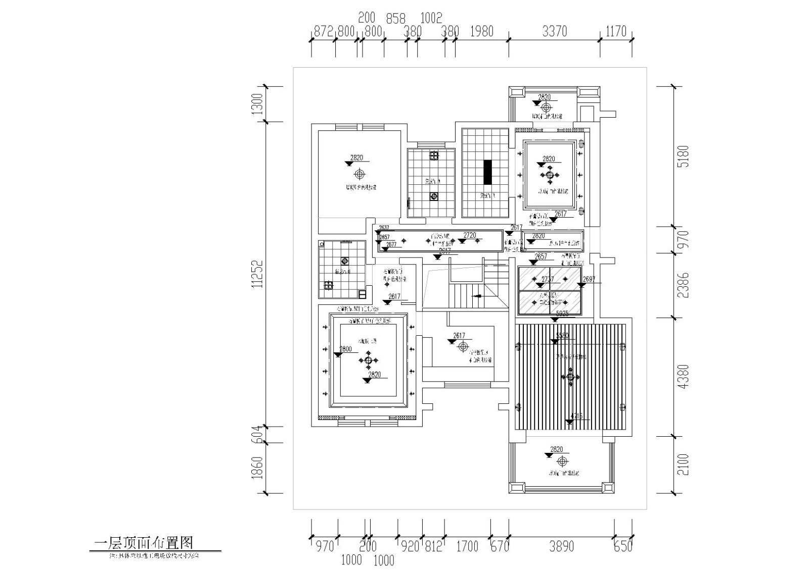 [山东]临沂谢恒煦住宅装饰CAD施工图+效果图cad施工图下载【ID:160099192】