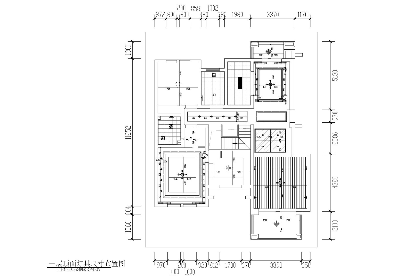 [山东]临沂谢恒煦住宅装饰CAD施工图+效果图cad施工图下载【ID:160099192】