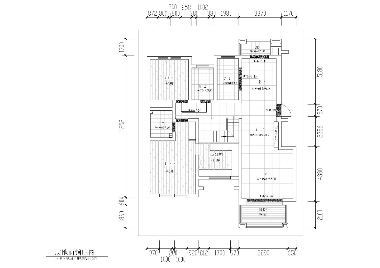 [山东]临沂谢恒煦住宅装饰CAD施工图+效果图cad施工图下载【ID:160099192】